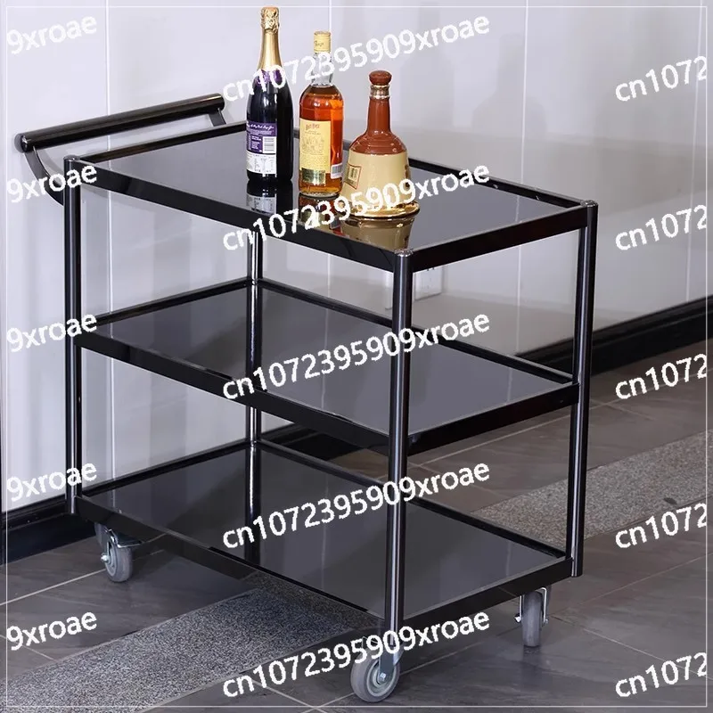 

Restaurant Catering Service Cart Stainless Steel Large Three-layer Luxury Mobile Trolley
