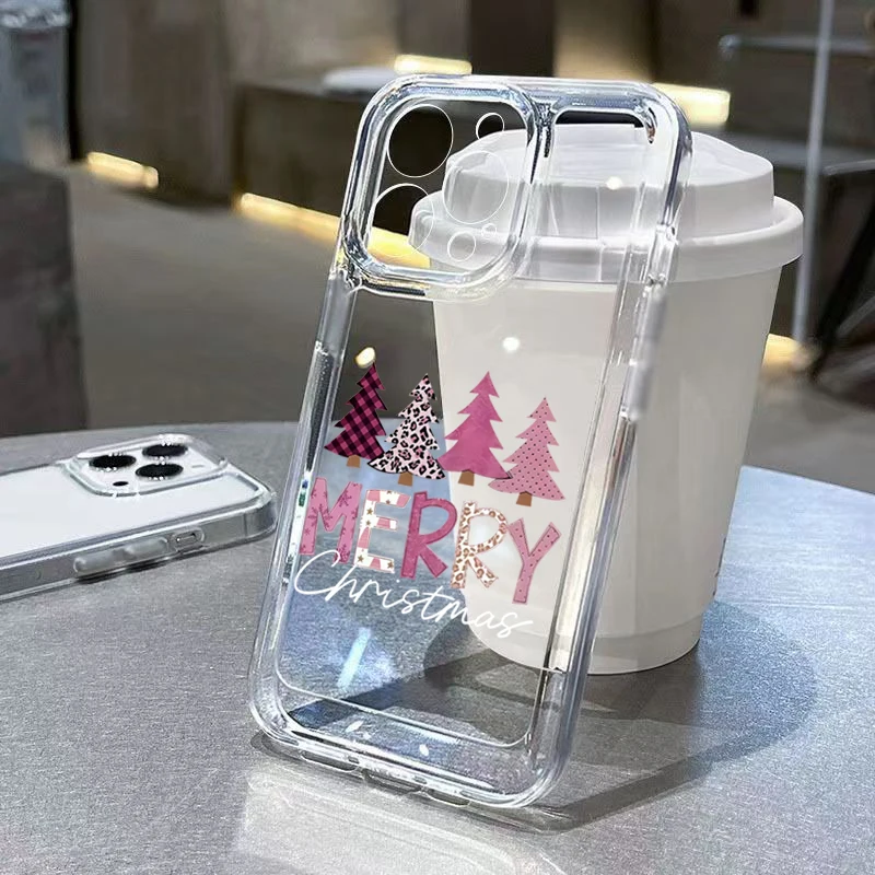 

Christmas Tree Letter Snowflake Design Phone Case For Xiaomi Poco F7 Cases Poco X7 X6 X5 X3 F5 F6 M6 Pro Shockproof Bumper Cover