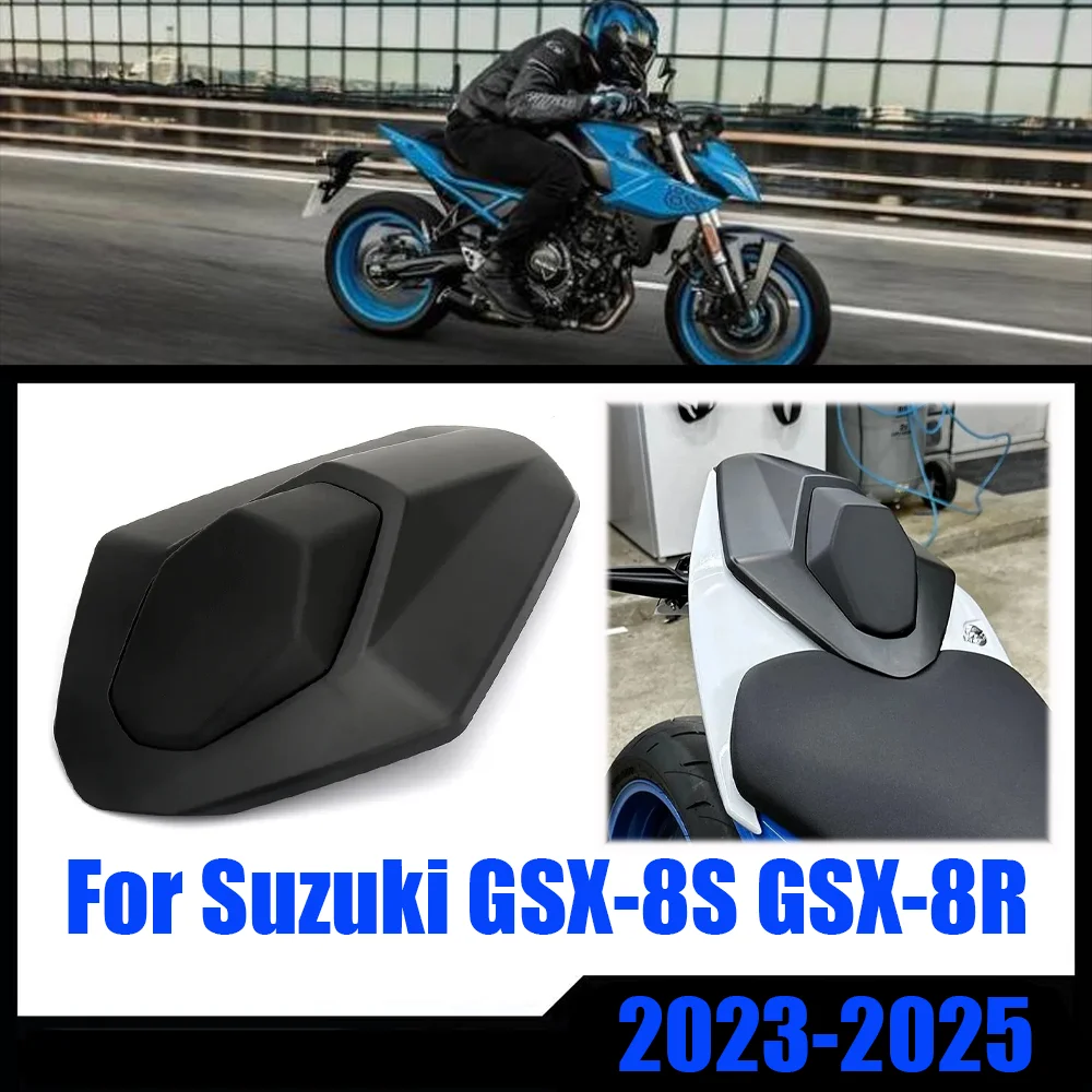 

Motorcycle New Passenger Rear Seat Cover Cowl Fairing Tail Cover For Suzuki GSX-8R GSX8R 2023-2024 GSX-8S NEW Black Carbon Fiber