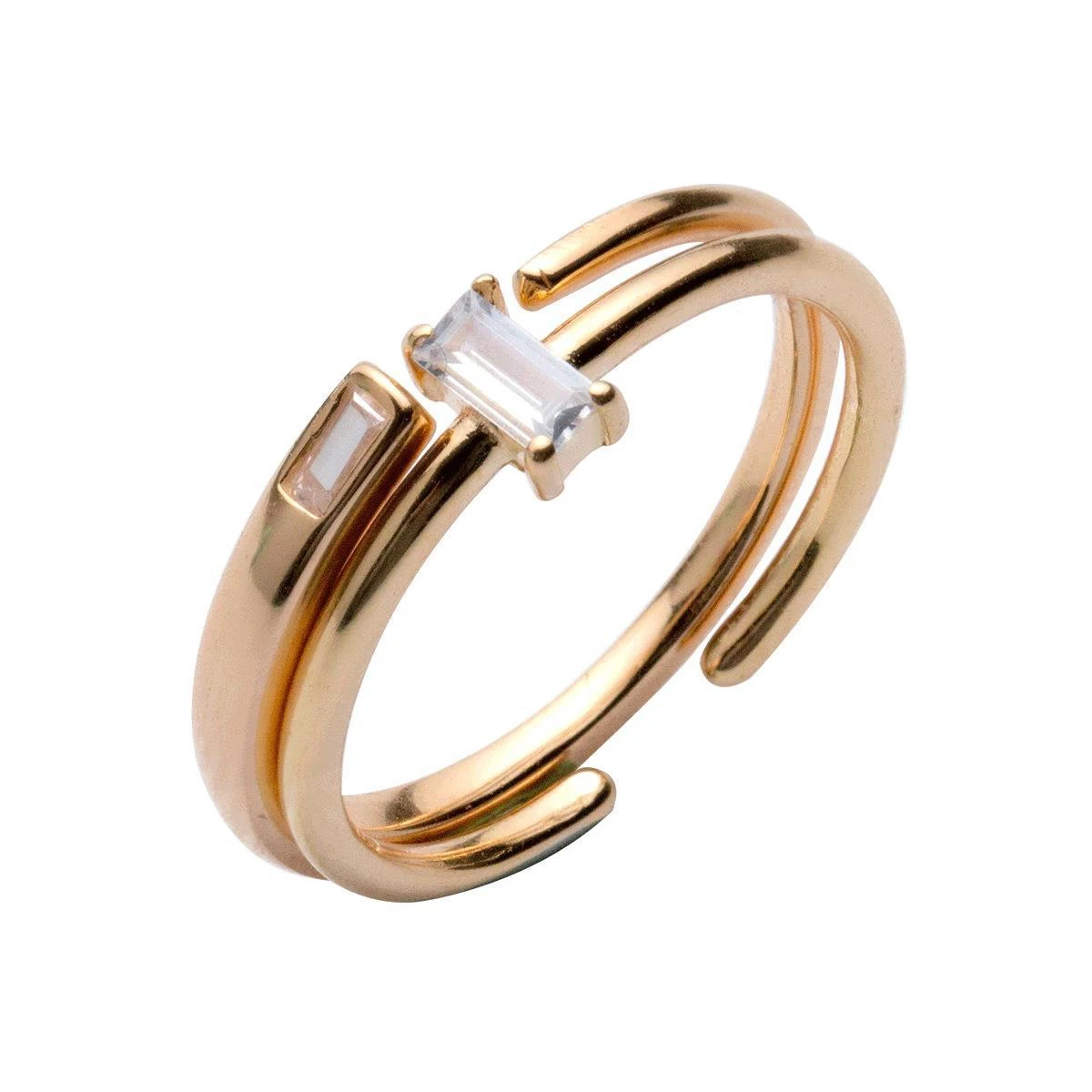 Modian Fashion 2 Different Style Sterling Silver 925 Shiny Zircon Ring for Women Gift Stackable Slim Ring Fine Jewelry 2020 New
