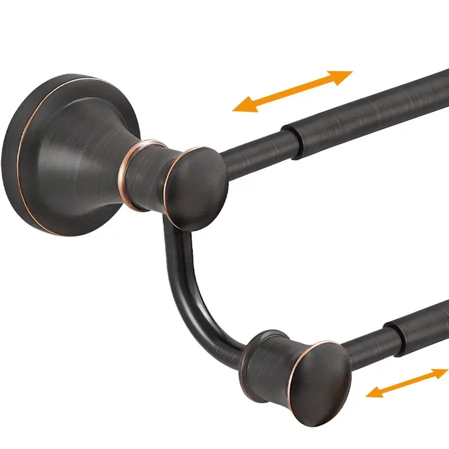 

Adjustable Retractable 1527 Inches Stainless Steel Bathroom Towel Bar, Bathroom Accessories Bath Hotel Double Towel Bar Rod Hang