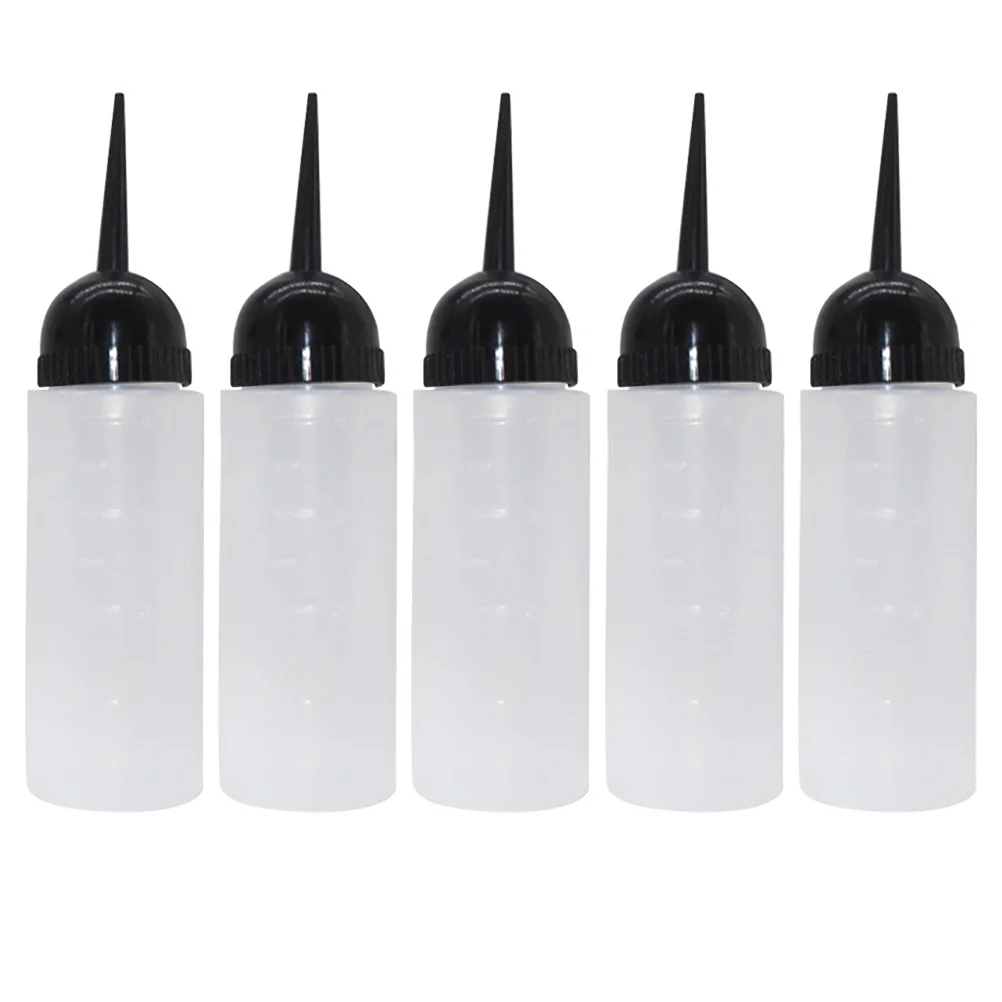 

Hair Wash Pot Oil Bottle Oiling Color Toner Bottles for Applicator with Nozzle Squeeze Shampoo