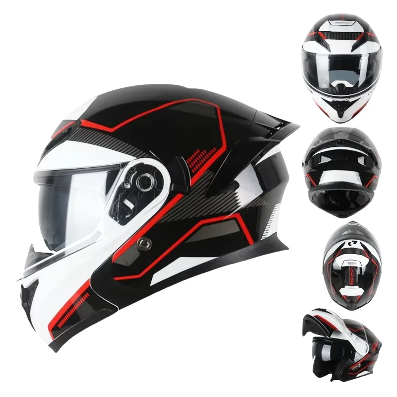 

New Modular Helmets Flip Up Helmet With Cascos De Moto Helmets For Men Motorcycle