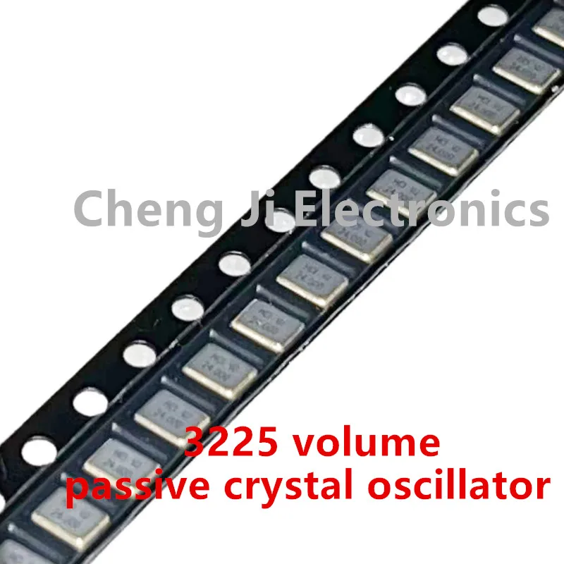 10PCS  3225 Passive SMD Quartz Crystal Oscillator  24MHz 25MHz 26MHz 27MHz 27.120Mhz 30MHz 32MHz 37.4MHz 40MHz 48MHz 50MHz