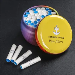 50pcs/ Pot 9mm Smoking Pipe Filters Disposable Activated Carbon Filter Smoking Tools Accessories