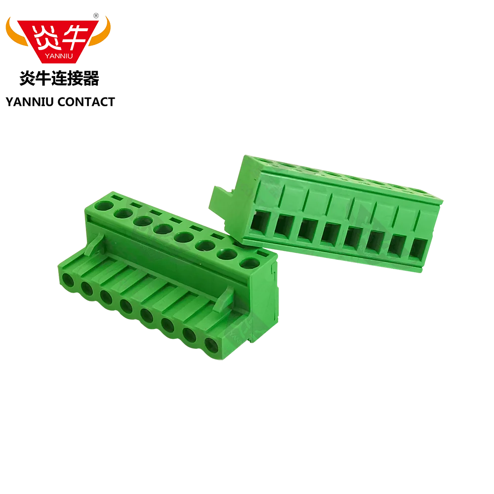 10 piezas KF2EDGK 5,08mm 2P ~ 12P PCB verde