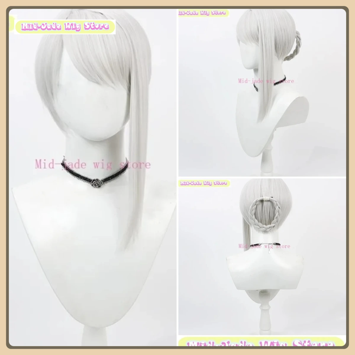 

Mid-jade Wig Store NieR Replicant Kainé Cosplay Wig Anime Game Role-playing Halloween Party Synthetic Wig