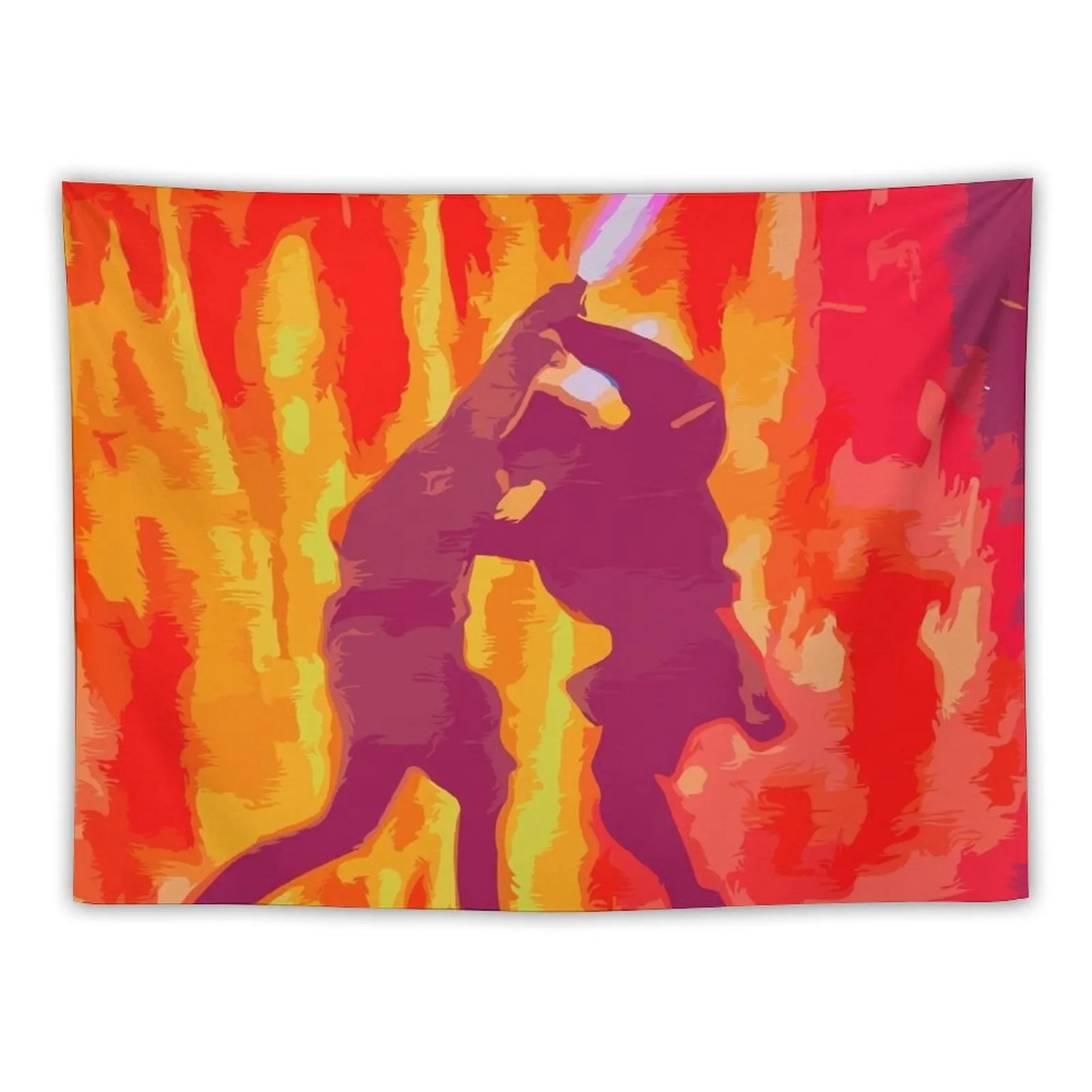 

Anakin and Obi-Wan's Duel Tapestry Room Decoration Aesthetic Aesthetic Room Decor Korean Decorative Wall Murals Tapestry