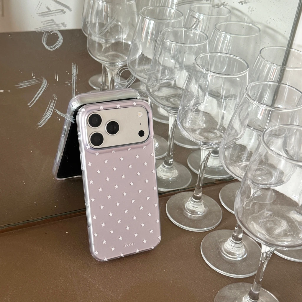Spring Day Sanfte Einfache Kleine Sternen-Doppelschicht-Stoßfeste Schutzhülle für iPhone 18 17 16 15 Pro Max – Detail 9