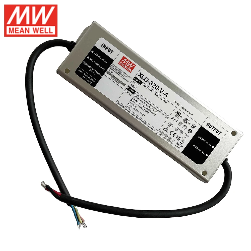 MEAN WELL XLG-320-V-A Constant Power Mode LED Driver LED Power Supply 24V 300W 12V 200W