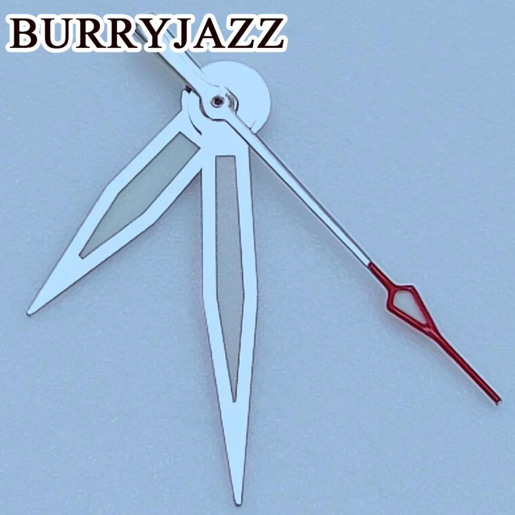 BURRYJAZZ 실버 골드 핸즈, 야광 그린 시계, NH35, NH36, NH38, 7S26, 7S36, 4R35, 4R36
