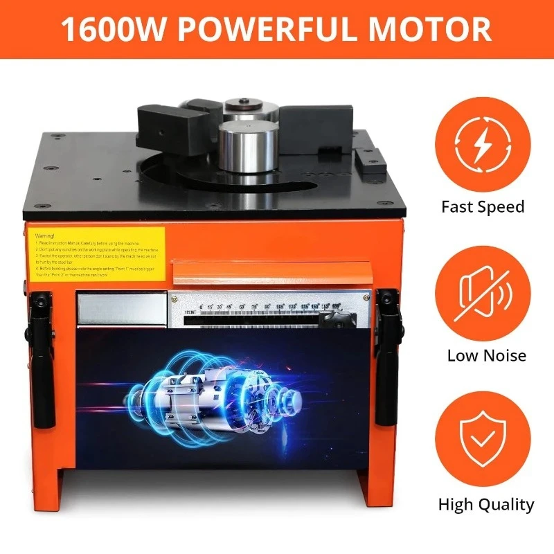 1600W Electric Rebar Bender Up To 1 Inch With Our Electric Bender Achieve 0-180° Angles Operate And Convenient Foot Pedal Switch
