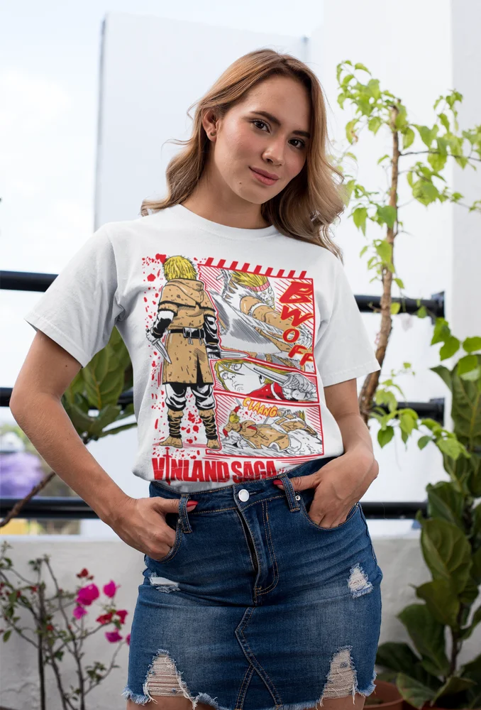 Vinland Saga Shirt, Thorfinn Shirt,Anime Askeladd, Manga Black Shirt, All Sizes