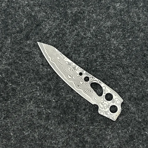 Imagen 2 del producto Hoja de acero damasco VG10 reemplazable para Leatherman Skeletool, pieza de cuchillo principal, accesorios DIY, 1 Uds.