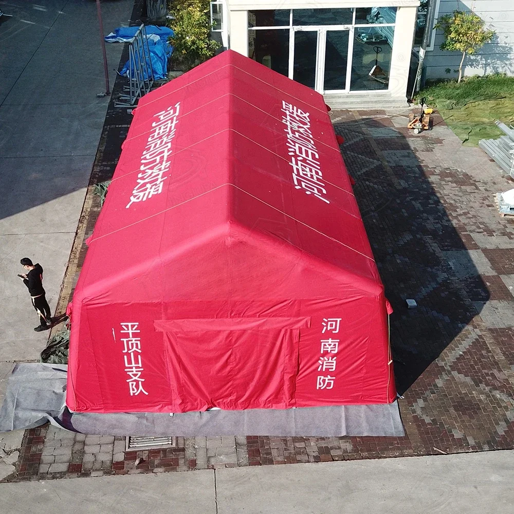 Hot Selling Large Outdoor Temporary Home Blow-up Rescue Inflatable Tent Evacuation Cabin Emergency Air Tent