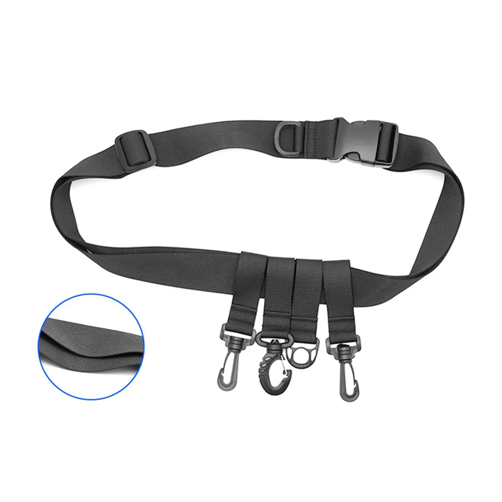 Waist Belt Strap Quick Release Buckle Multifunctional Fishing Wader Belt Fishing Wading Belt for Rock Fishing Boat Bank Fishing