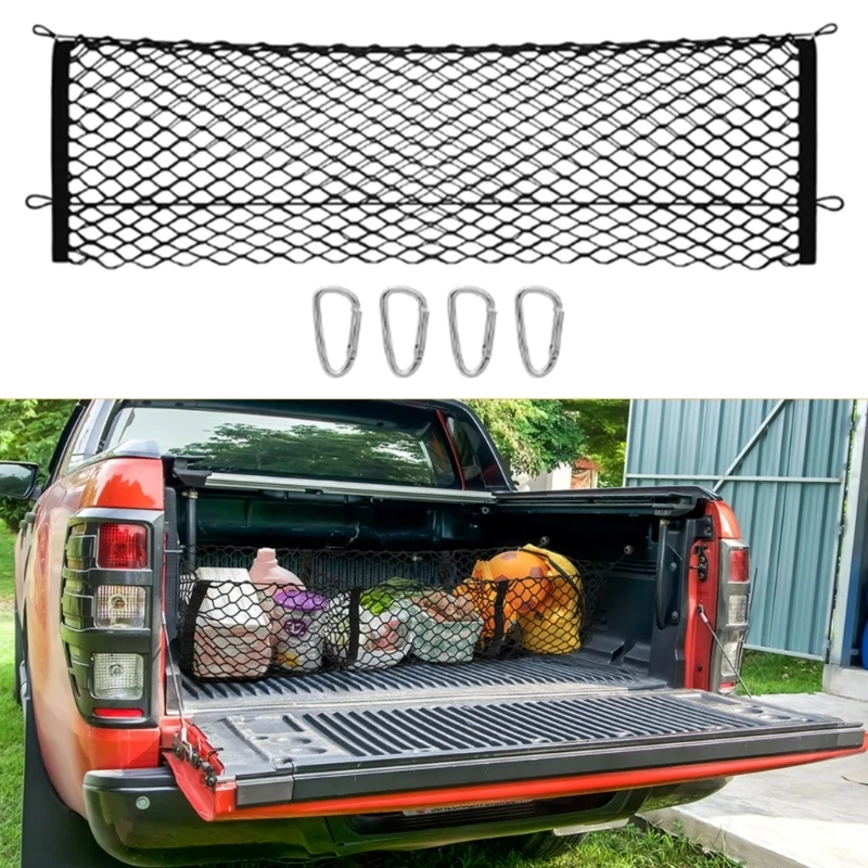 Adjust Rear Cargo Net Trunk Storage Net Reliable Organizers Large Storage Net Convenient Storage Solution for Vehicles