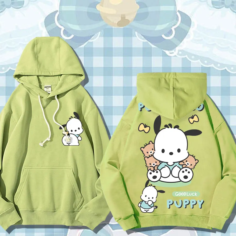 Cartoon Sanrio hoodie girl Kulomi Yugui dog Melody co-branded clothing children's autumn coat