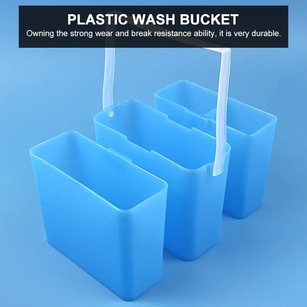 

Paint Brush Washer Bucket Detachable Plastic Pen Washing Container Art Painting Holder for Artists Kids Durable