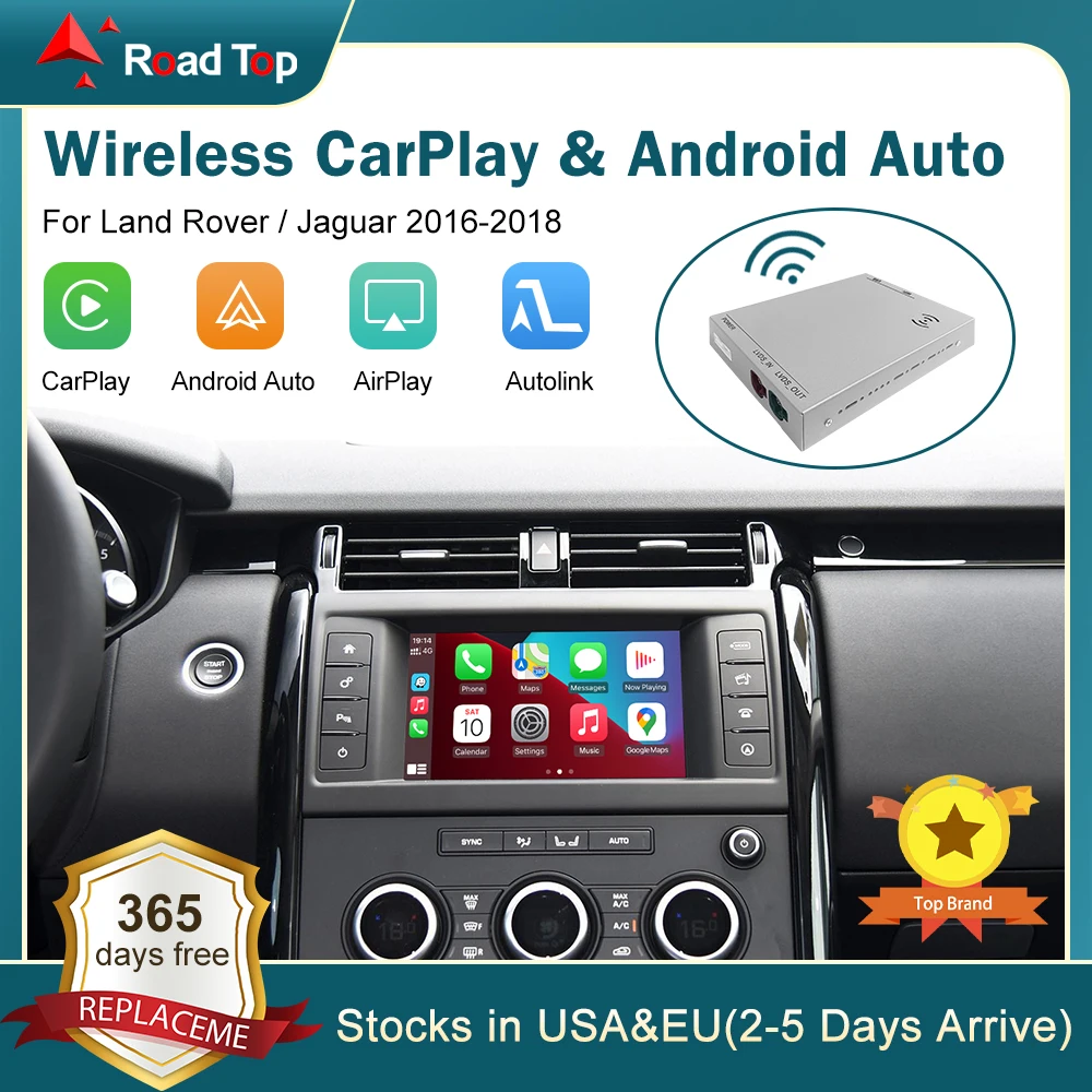 

Wireless Carplay Android Auto Interface Mirror Link AirPlay Ai Box For Land Rover/Jaguar/Range Rover/Evoque/Discovery 2016-2018