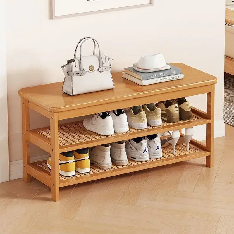 

Shoe Changing Stools Household Door Side Simple Can Sit on Shoe Rack Shelf Multifunctional Shoe Cabinets Living Room Furniture