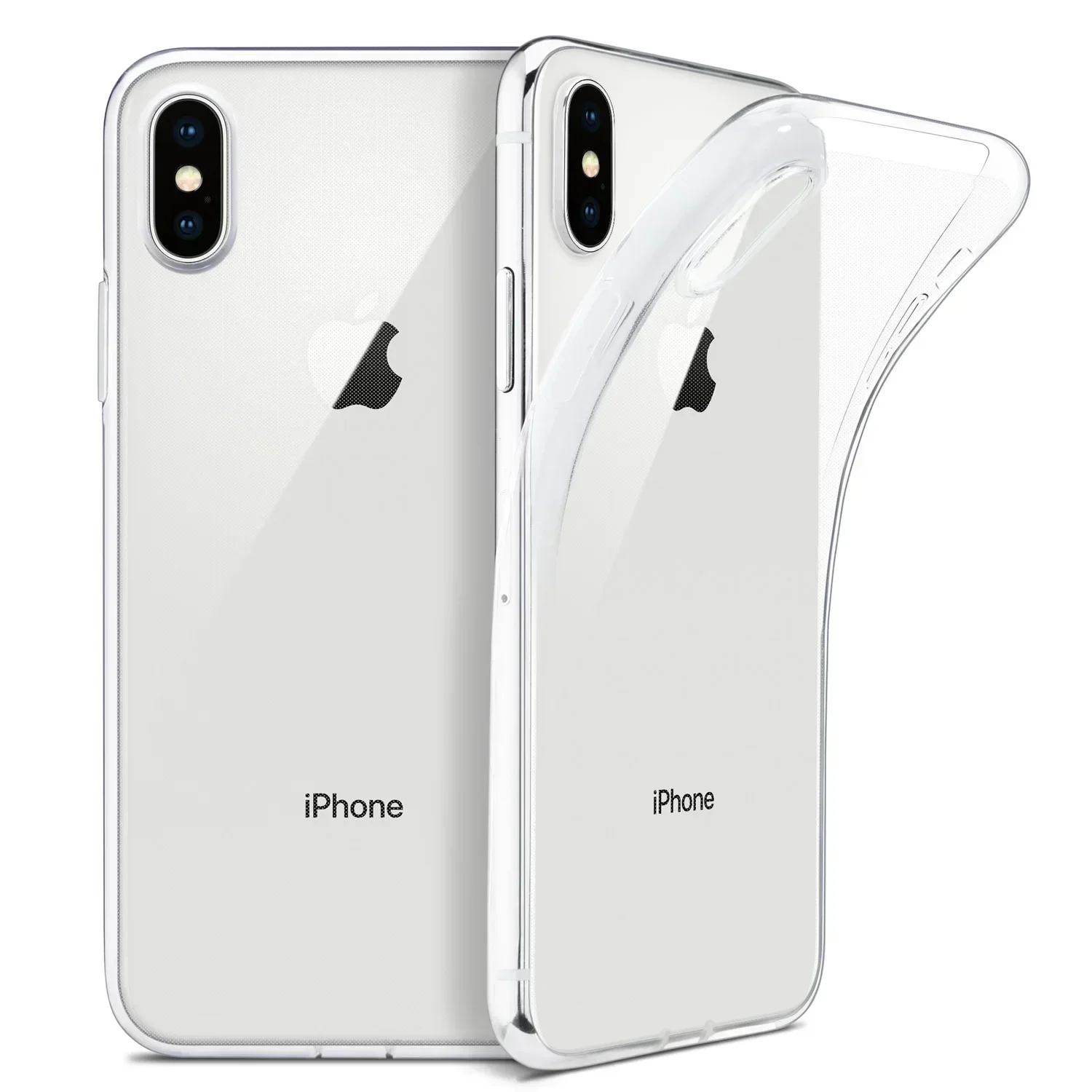 

For iPhone 15 14 13 12 11 Pro Max X XR XS Max 678 Plus SE 2022 Case, WEFOR Slim Clear Soft TPU Cover Support Wireless Charging