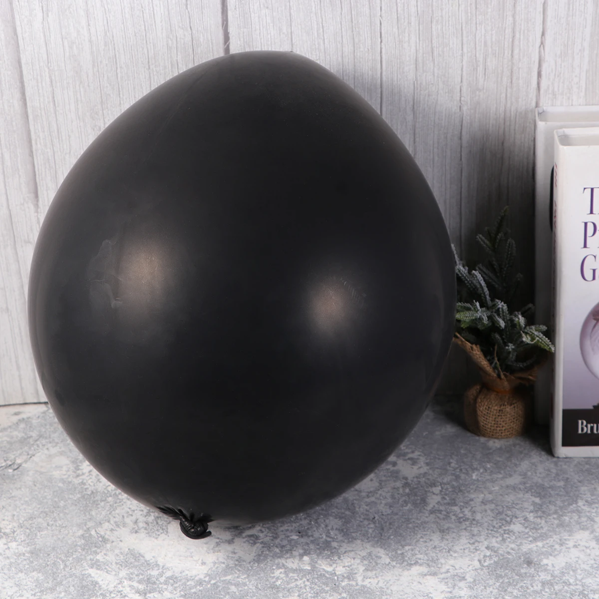 

6 Pcs Bride Balloons Wedding for Birthday Party Emulsion Latex Black 36inch