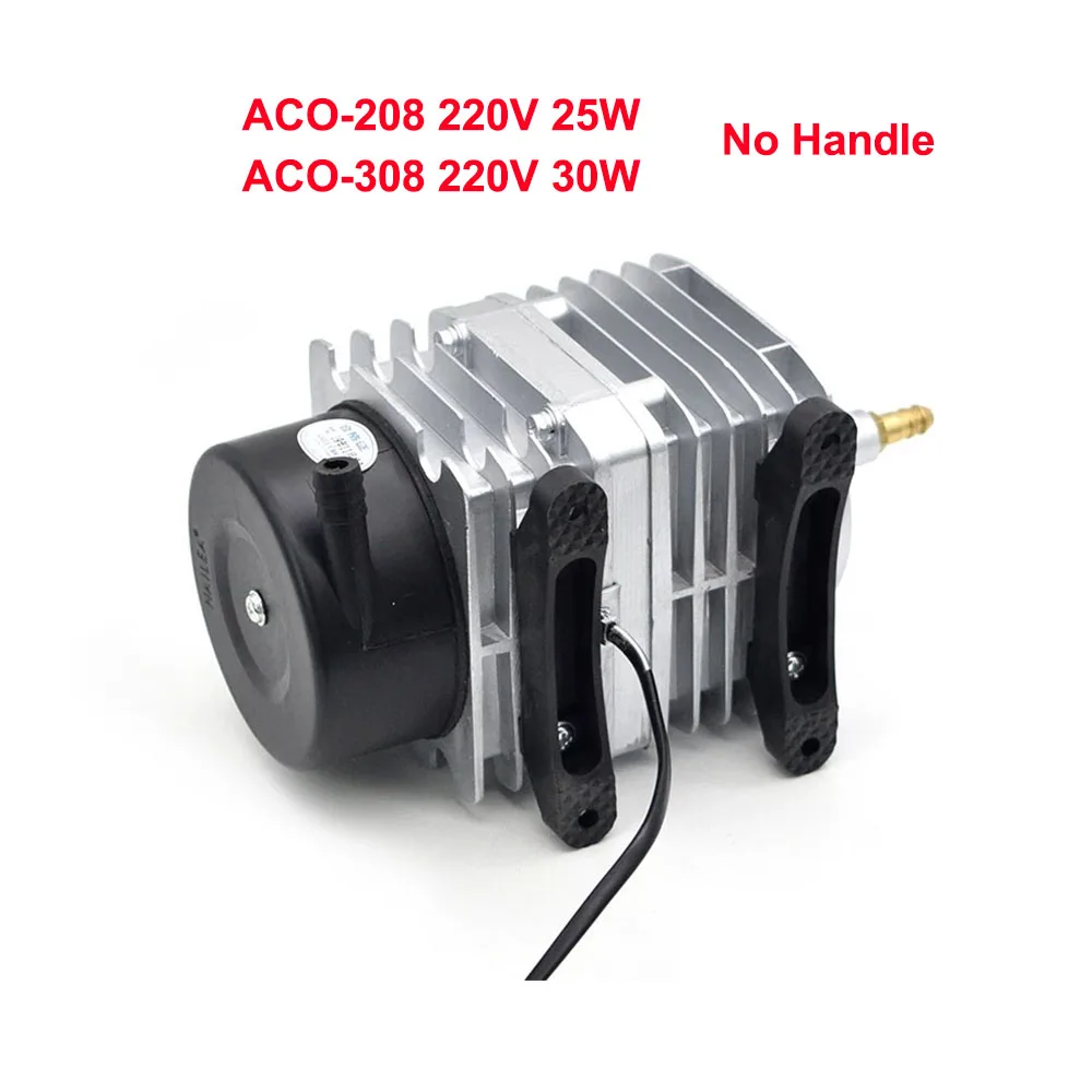 25W 30W 45W Air Compressor ไฟฟ้าแม่เหล็ก Air ปั๊มสำหรับ CO2เลเซอร์แกะสลักเครื่อง ACO-208 308 318