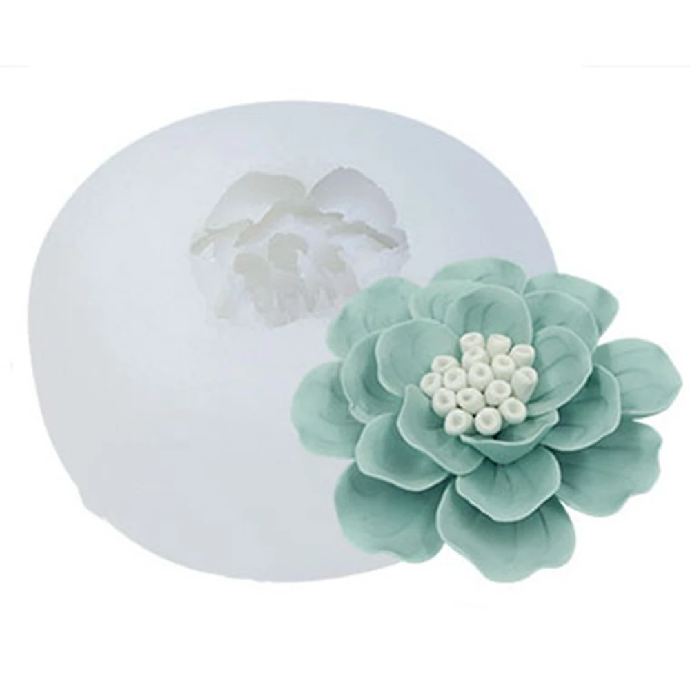 

Flower Aromatherapy Candle Silicone Mold DIY Petal Fragrance Candle Silicone Mold Scented Making Tools 3D DIY Handmade Fragrance