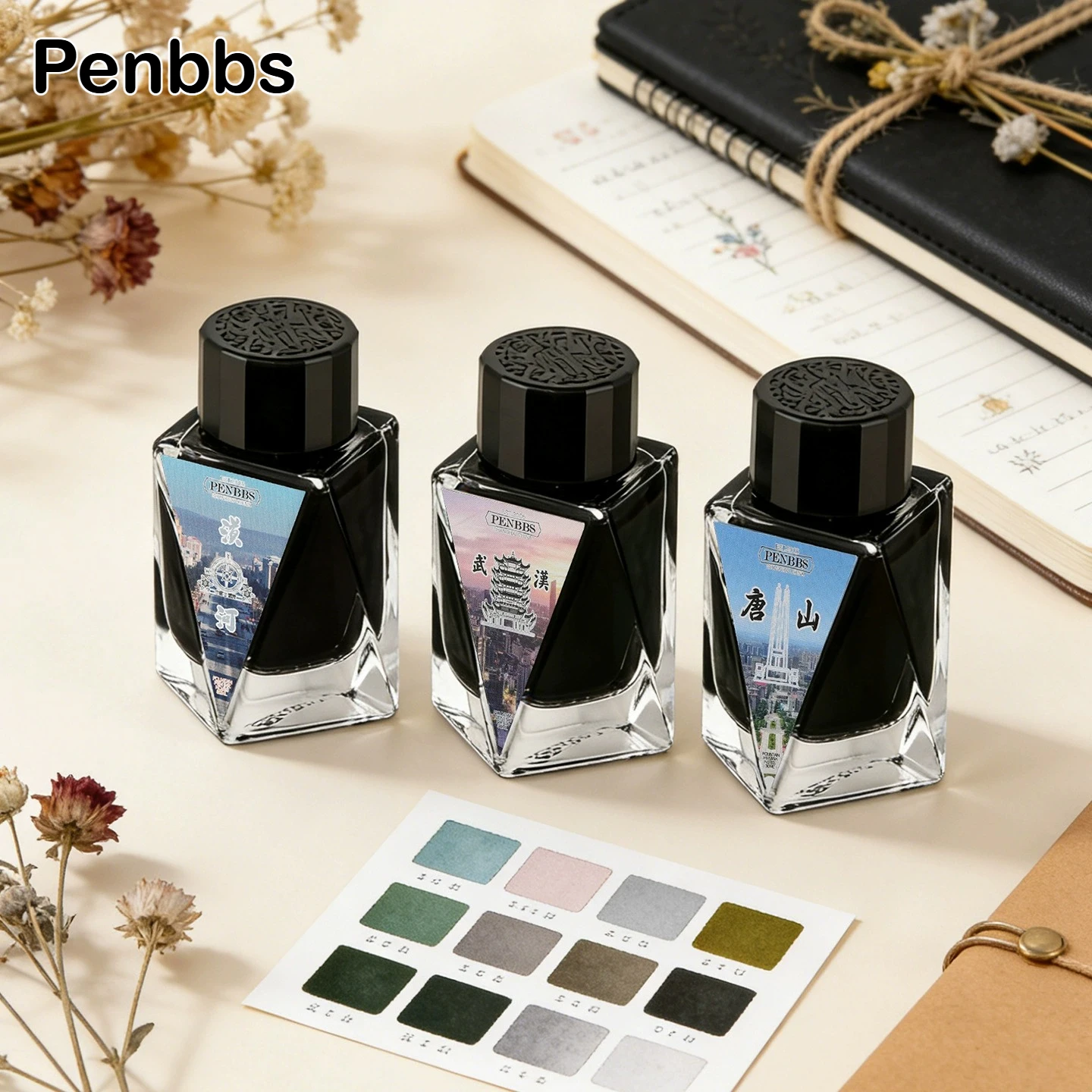 Penbbs 59 Colors Fountain Pen Ink 30ml Non-Carbon for Glass Dip Pen Stationery For MAJOHN JINHAO HONGDIAN School Supplies