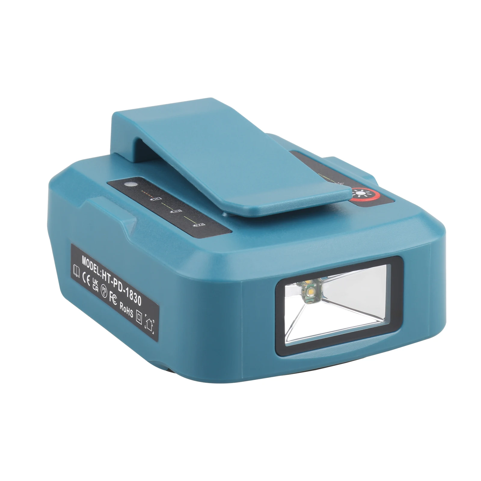 PD30W Adapter for Makita 18V Battery with LED light lamp Type-C Input/output Charger Power bank extension External accessories