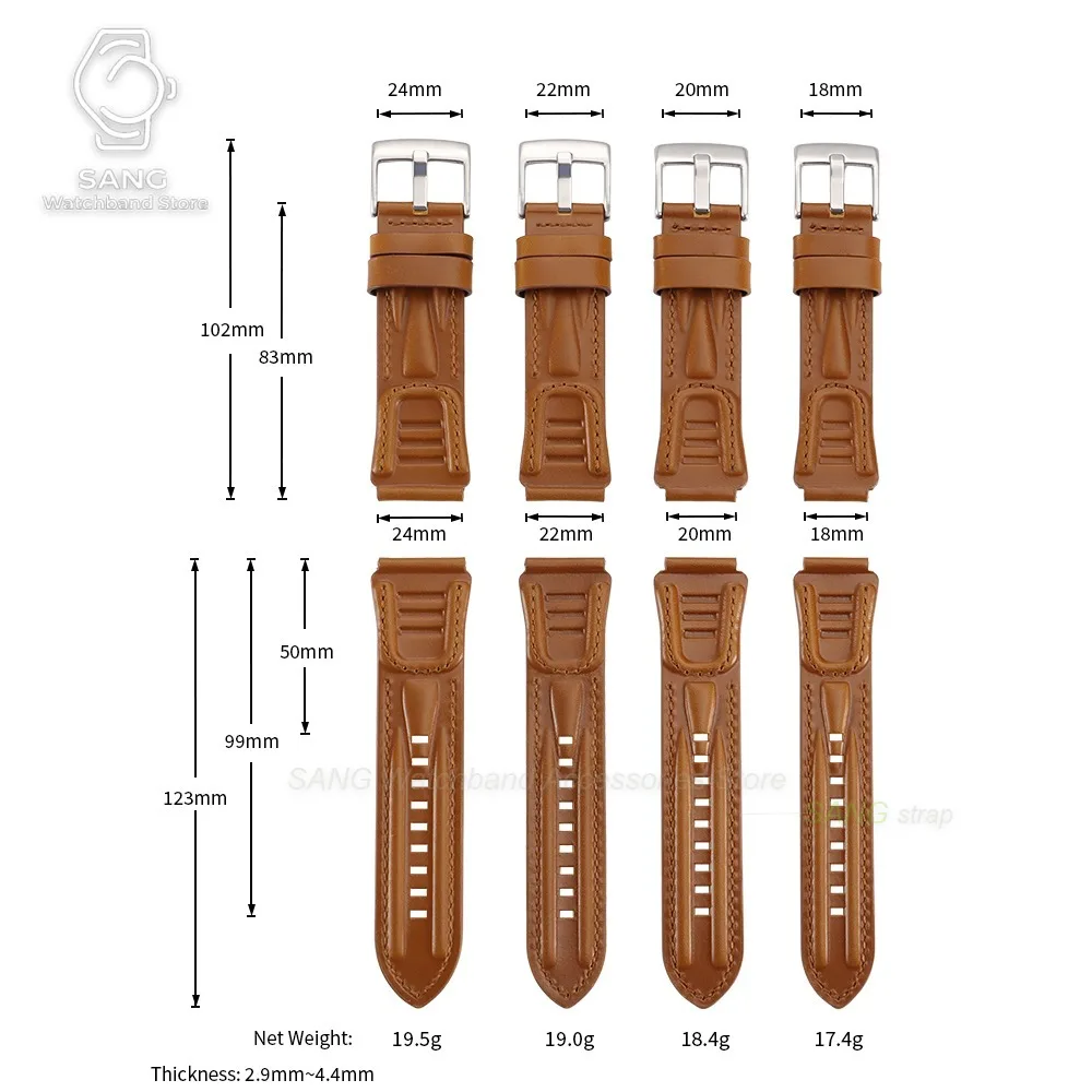 18mm 20mm 22mm 24mm Leder-Uhrenarmband Zubehör Vintage Öl-Wachs-Rindsleder-Armband Universelles Business-Uhrenarmband für Männer und Frauen – Detail 1