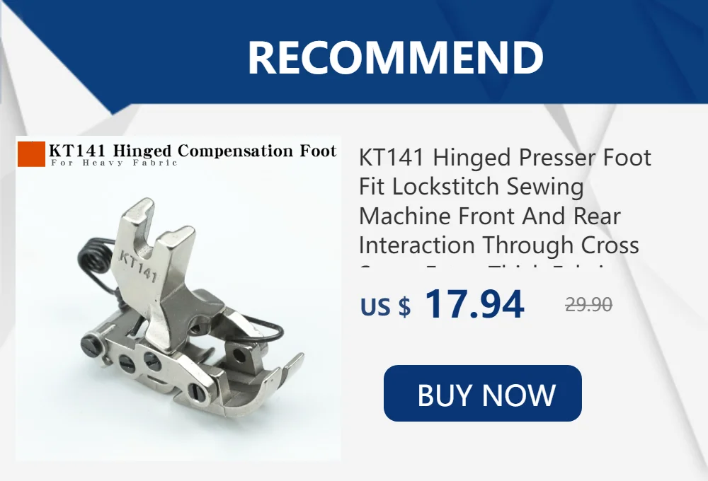 3 PCS MT-18 Presser Foot Fit All Industrial Lockstitch Sewing Machine Accessories For JUKI BROTHER SINGER Single Needle