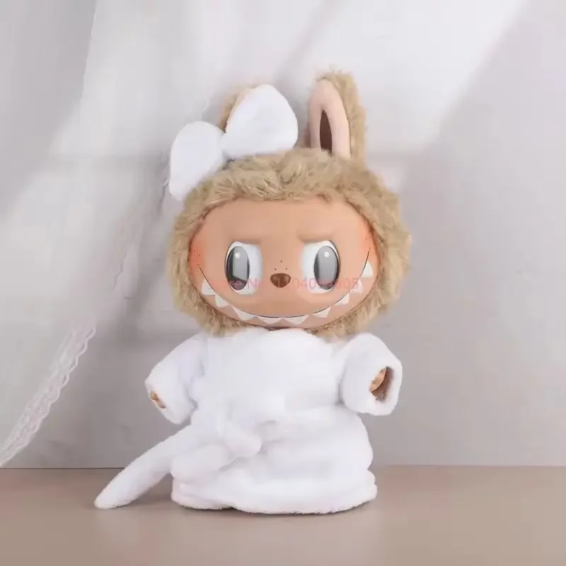 فقط بيع الملابس 38 سنتيمتر قلادة دمية معكرون القماش Labubu الوقت لتبريد لطيف إكسسوارات دمي الديكور هدية نقية Handma #6