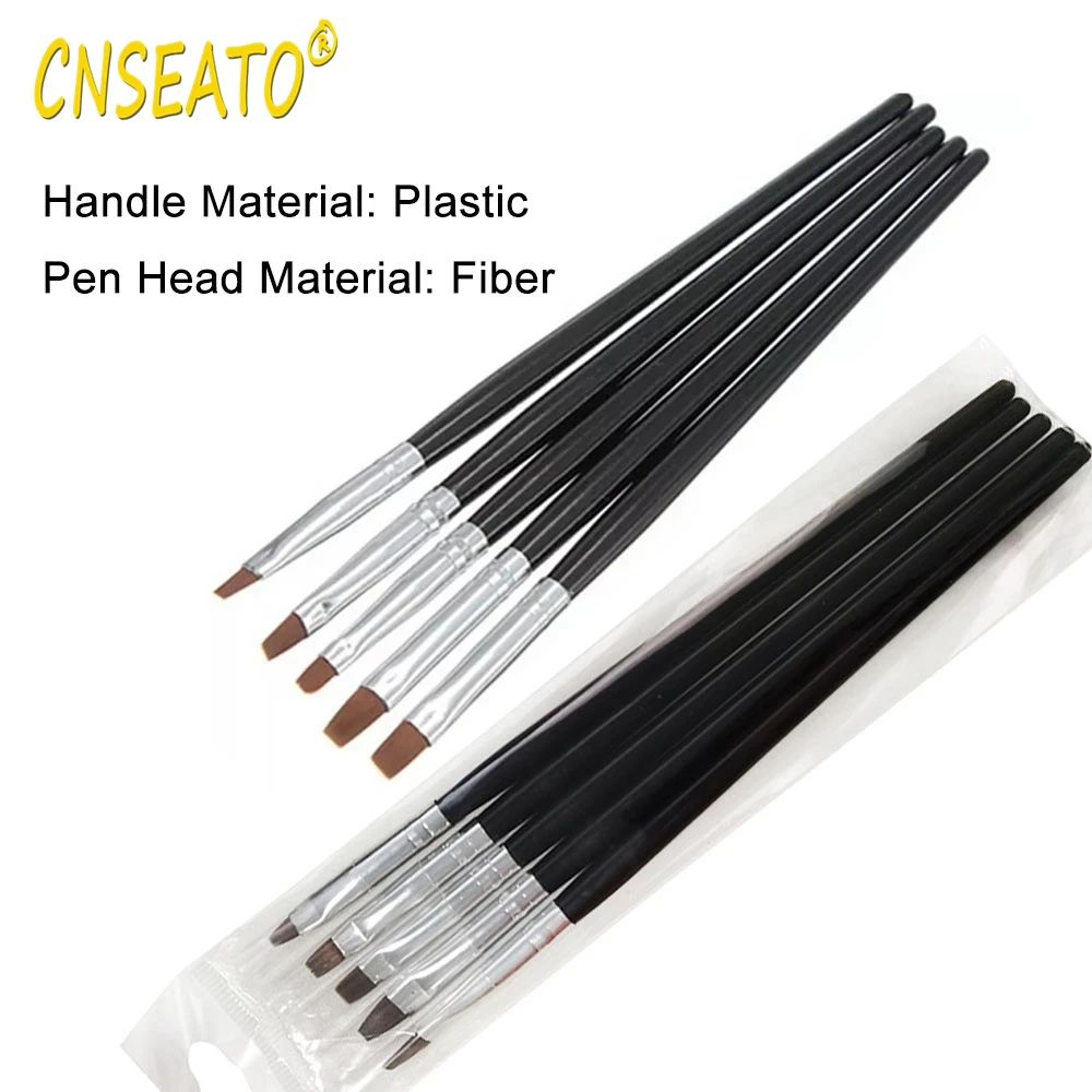 5 Pcs Dental Resin Brush Pens Resin Shaping Brushes  For Composite Cement Adhesive Porcelain Teeth Dentist Tools Dentistry Lab