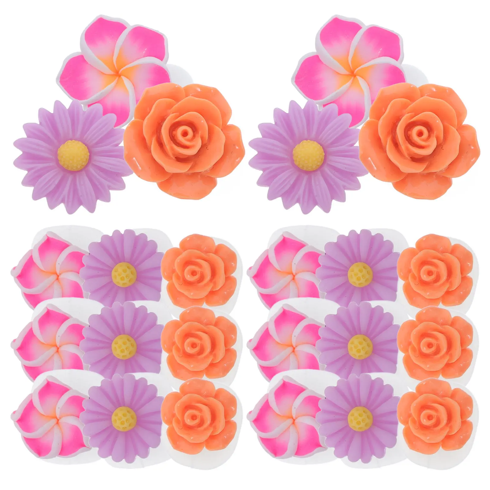 

24Pcs Silicone Toe Separators Set Daisy Flower Design Pedicure Tool Nail Polish Straightener Toe Dividers Washable Soft Comfort