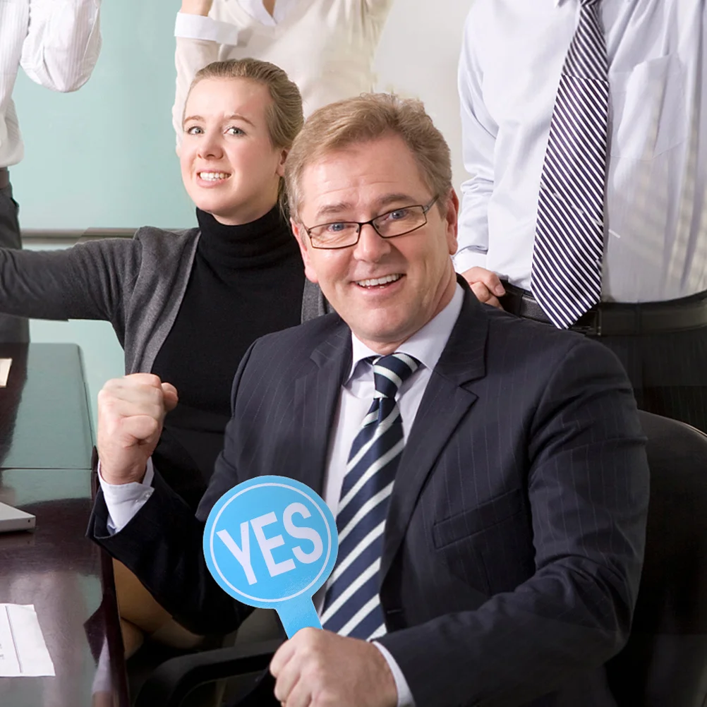 

2Pcs Hand Holding Score Boards Yes No Sign Reusable Judging Boards for Classroom Participation and Voting Supplies