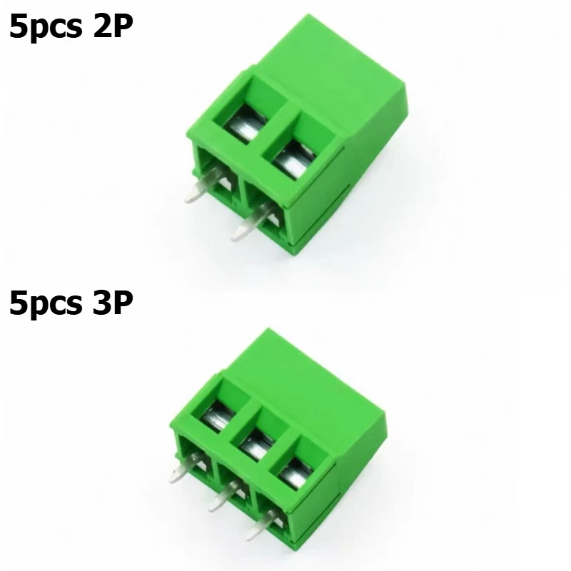 Screw-type PCB terminal connector KF126-5.0  2p3p4P5P6P can be spliced all-copper green straight-through soldering