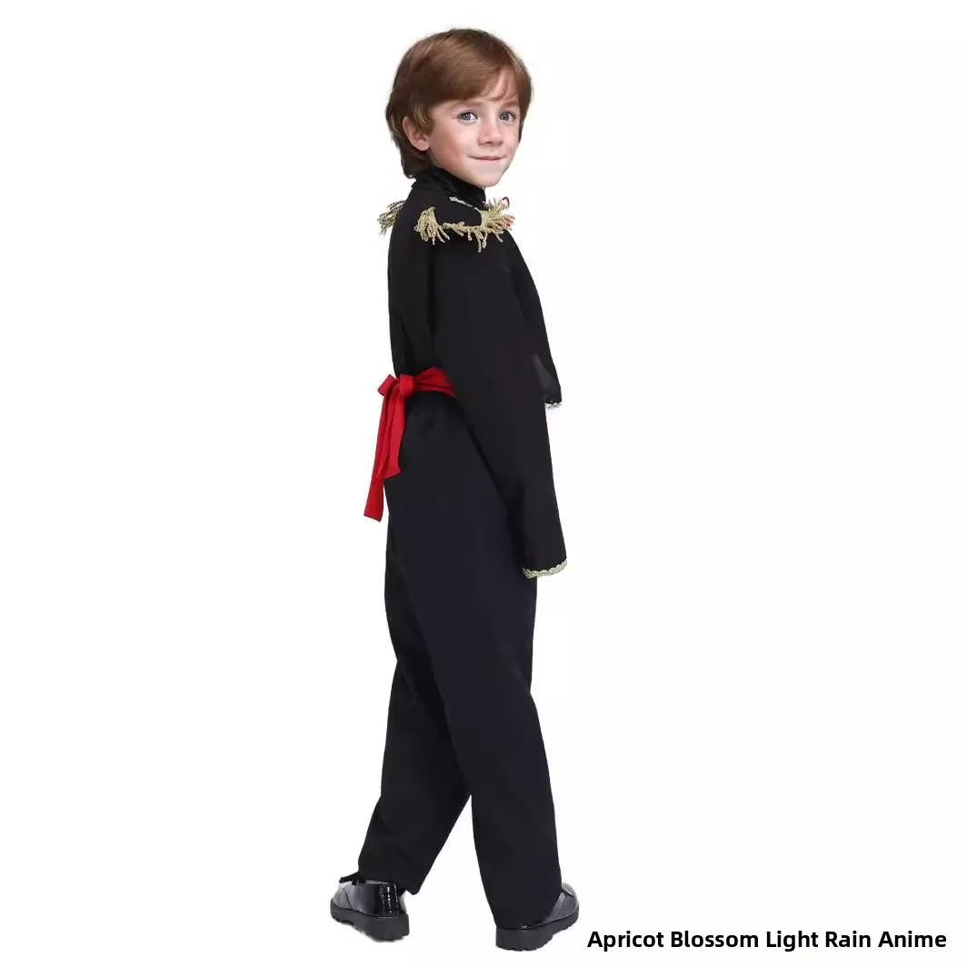 Flamencodanskostuum voor jongens Unieke etnische Sle Stierenvechter Outfit Prestaties Halloween ow Kleding Traditioneel Spani-pak