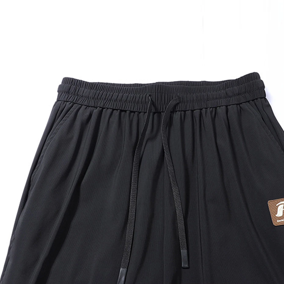 夏クールジョガーパンツ男性プラスサイズスウェットパンツ弾性ウエストファッションカジュアル無地ジョガー男性ビッグサイズ 7XL