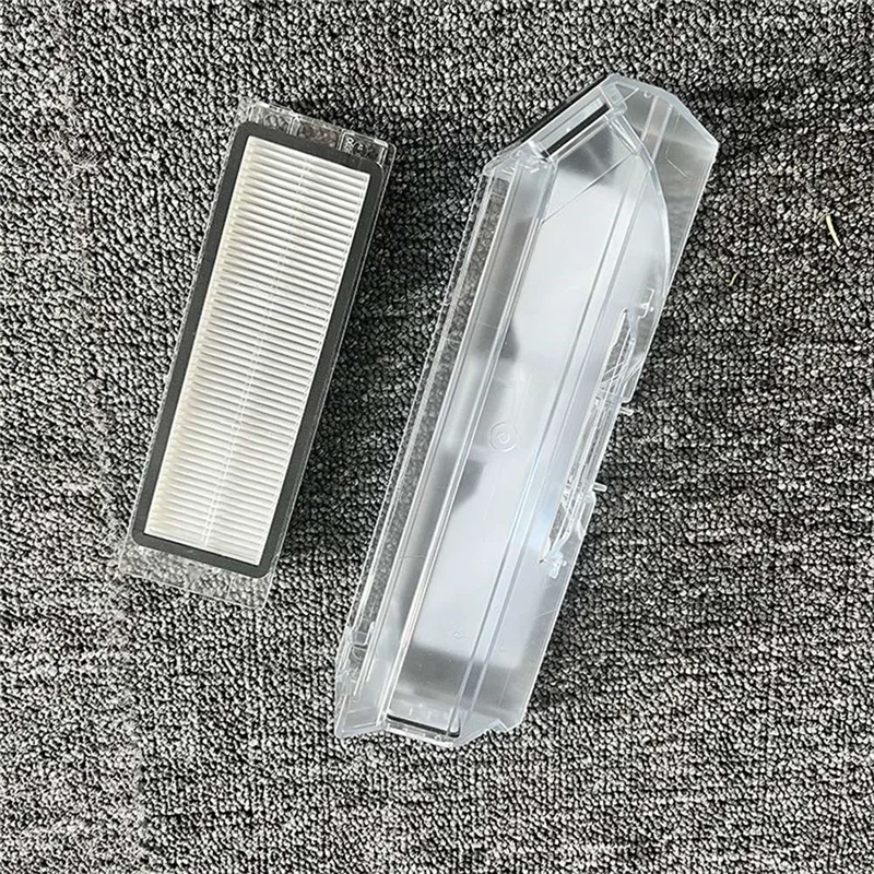 Caixa de lixo com filtro acessórios de substituição para roborock q revo p10 robô aspirador de pó