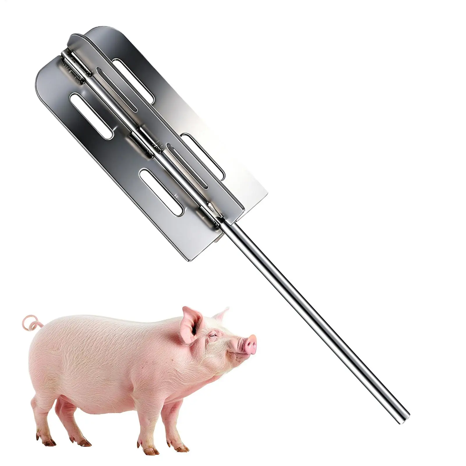 Hog Hair Removal Tool Stainless Steel Power Drill Shaving Attachment Pork Hair Scraper for Pork Livestock Cattle Sheep Farm