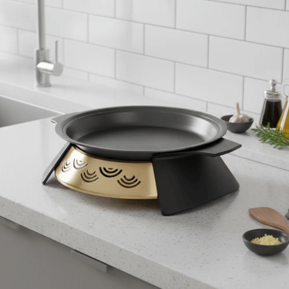 Aluminum Alloy Grilled Fish Oven Non-stick with Partition Fish Roasting Plate Removable Ventilated Openwork Grill Pan
