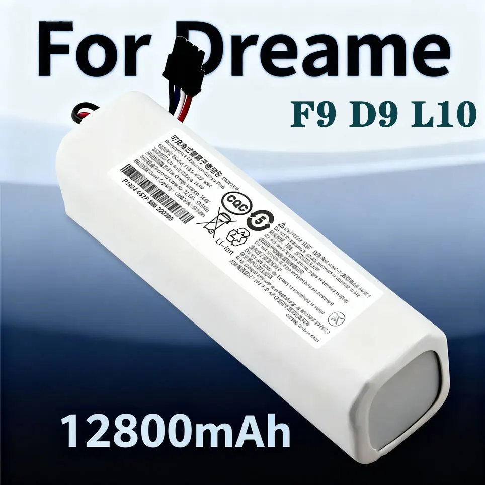 100% Original-Akku für Dreame Roboter-Staubsauger D9 F9 L10 L10 Pro 6500mAh Lithium-Ionen-Akkupack 4INR19/66-2