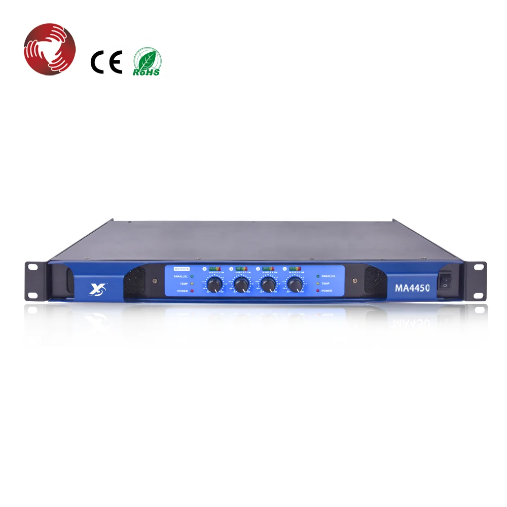 

450W*4 Class D professional 4-channel power amplifier 1u size MA4450