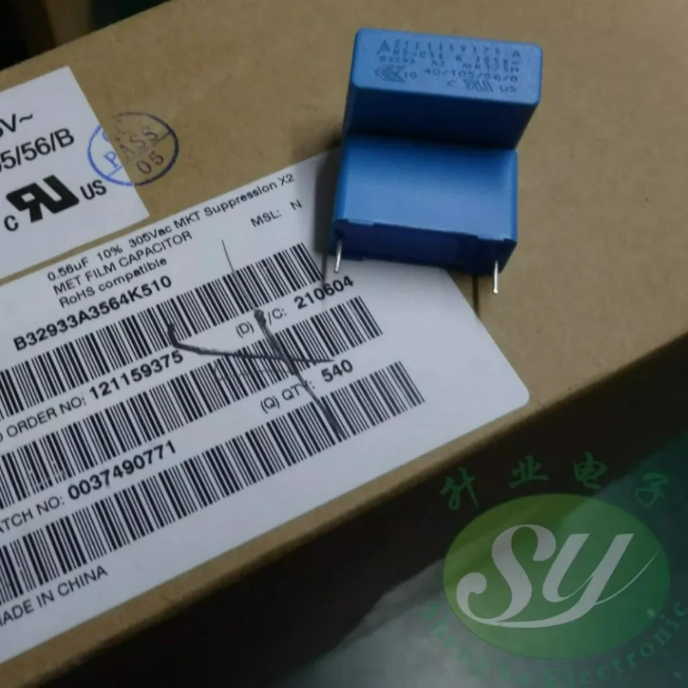 10pcs/lot EPCOS 0.56uf 305vAC 560nf u56 564 Brand New 22.5mm Film Capacitor B32933A3564K