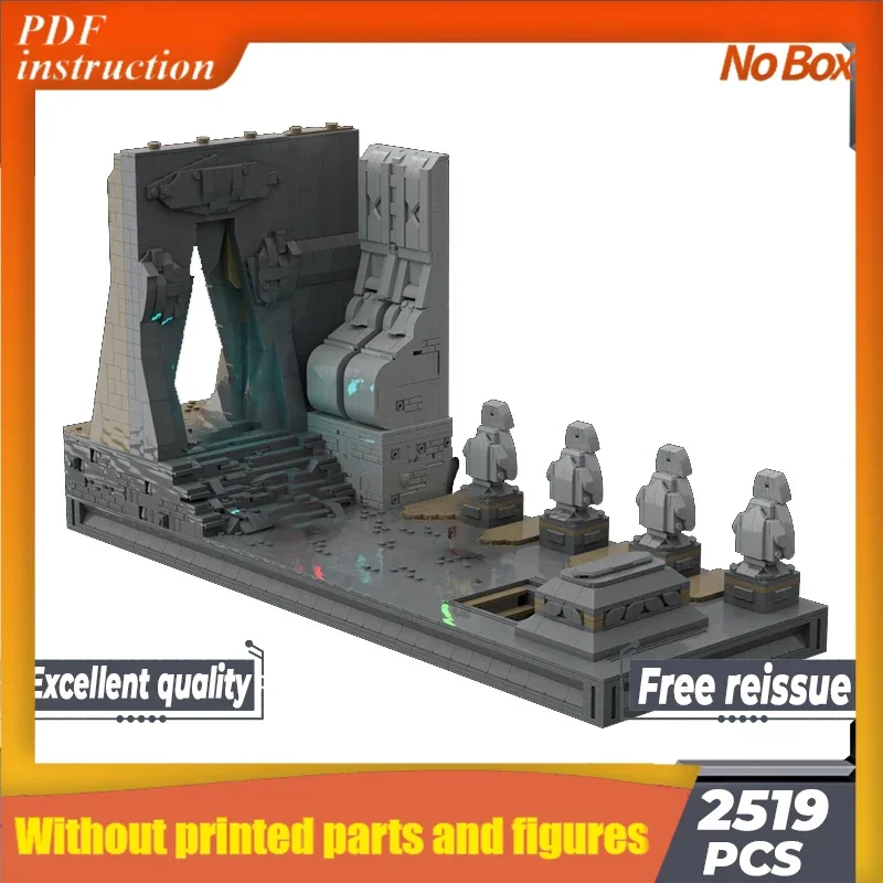 

Звездная модель фильма Moc, строительные кирпичи, звездный дуэль, храм, технология, модульные блоки, подарки, игрушки, наборы «сделай сам», сборка, Рождество