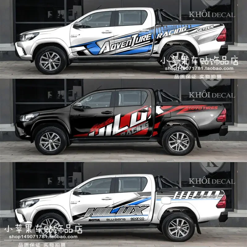 

Car Sticker FOR Toyota Hilux Revo Pickup Truck Appearance Modified Creative Decal Hilux 4x4 Decal sports film accessories