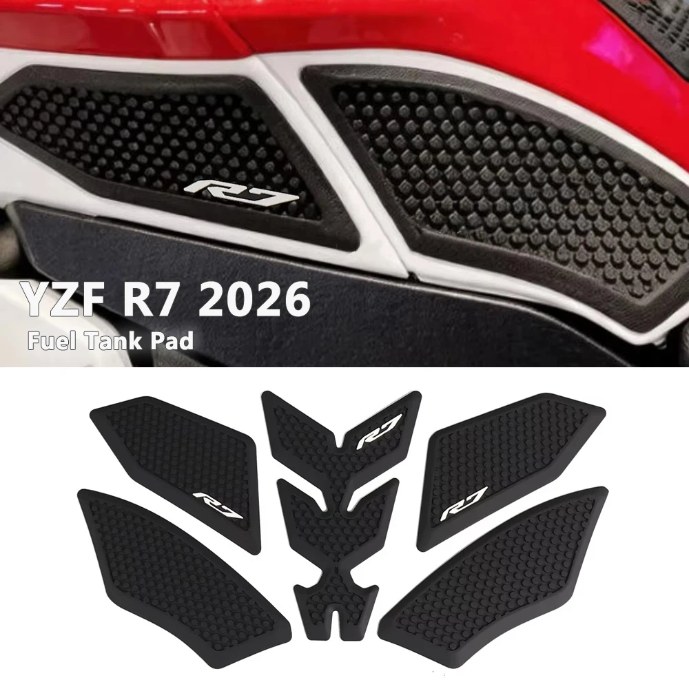 

Fuel Tank Pad Motorcycle For YAMAHA YZF R7 YZFR7 YZF-R7 2026 New Fuel Tank Stickers Protector Knee Non-slip Pad Tank Grips Kit