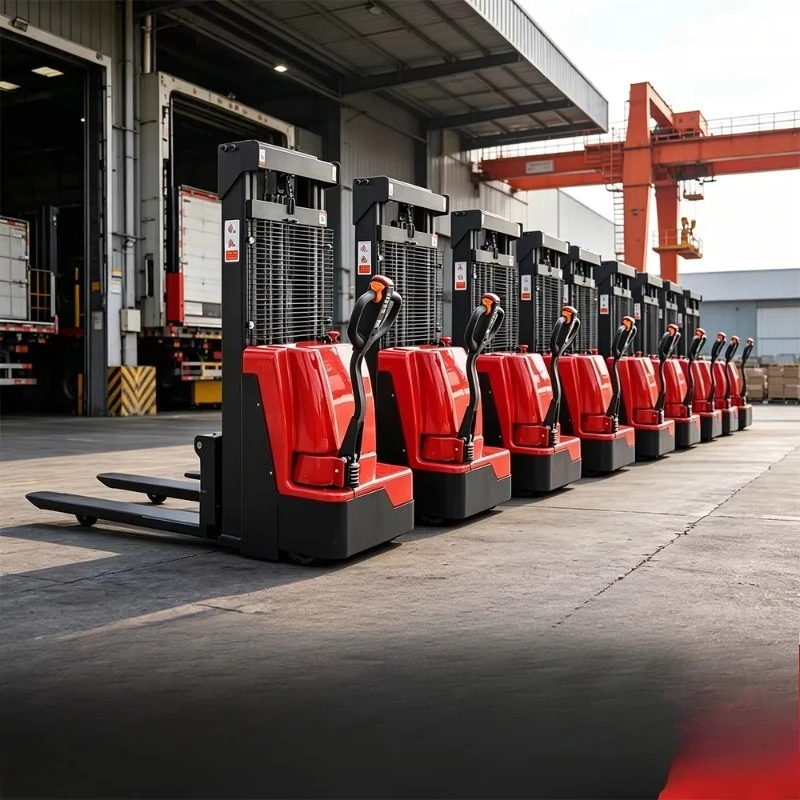 Electric Stacker Walkie Stacker 1000kg 1500kg Quick Charge Small Turning Radius Retail Store Handling